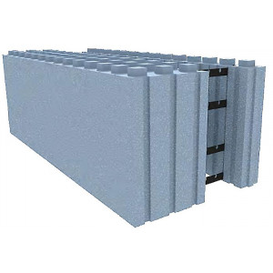 Bloc isolant polystyrène - Dimensions (L x l x H) : 98 x 42 x 33.3 cm