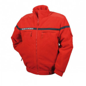 Blouson polaire sécurité incendie - Sécurité Incendie X3 - Renforts coudes et épaules