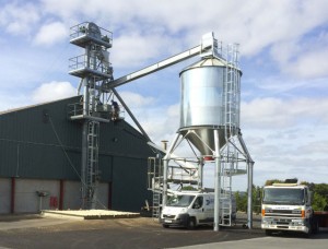 Boisseau de chargement céréales, grains et produits vrac - Manutention agricole pour installation de boisseaux 