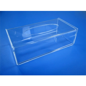 Boîte à mouchoirs plexi - Plexiglas épaisseur 4mm - Dimensions: 23/12 cm -  Capacité: 5 cm