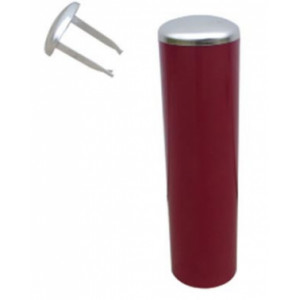 Borne antibelier tête bombée en inox - Hauteur : 1500 mm – Diamètre : 114 à 275 mm – A sceller