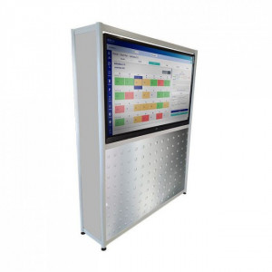 https://www.techni-contact.site/ressources/images/produits/merchandising/borne-de-protection-d-ecran-de-reunion-65-pouces-31774235-1.jpg - L 1610 x P 400 x H 2030 mm
