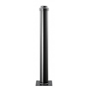 Borne décorative en aluminium ø 102 mm - Hauteur hors sol : 900 mm + tête - Diamètre : 102 mm - Aluminium - 4 têtes disponibles