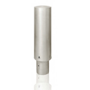 Borne inox tête bombée amovible à clé ergot - Inox -