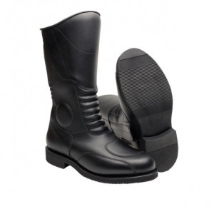 Bottes hautes moto noire PARACHOC - Norme : EN 13634 IPA + IPS  - Pointure : 38 à 50