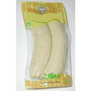 Boudin blanc bio pur porc - Boudin blanc x 2.