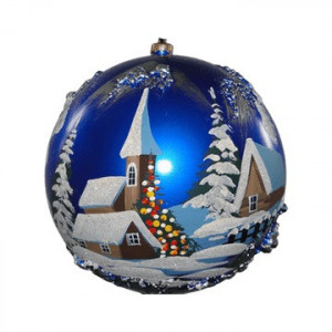 Boule de Noël faite main sapins - Dimensions:12cm /15cm /20cm /25cm
