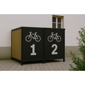 https://www.techni-contact.site/ressources/images/produits/merchandising/box-a-velo-ferme-1-velo-l784-cm-h1155-cm-p2043-cm-35342351-1.jpg - Capacité : 2 vélos