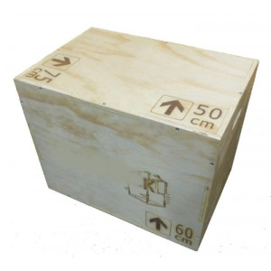 Box jump en bois - Hauteur : 50cm - Longueur : 75cm - Largeur : 60cm