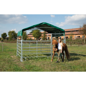 https://www.techni-contact.site/ressources/images/produits/merchandising/boxes-mobiles-couverts-pour-chevaux-29921413-1.jpg - - Dim1 : 3,00 x 3,60 x 3,10 / 2,60 m (L x l x h)
- Dim2 : 6,00 x 3,60 x 3,10 / 2,60 m (L x l x h)