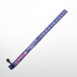 Bracelets d'identification tissus bague aluminium - Longueur (mm) : 260