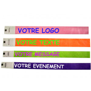 Bracelets d'identification tyvek expression - Largeur 19 x 250 mm et 25 x 250 mm