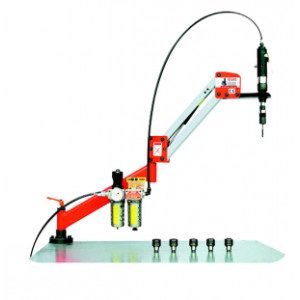 Bras de taraudage pneumatique - Déplacement : Rmax 1000 mm Rmin 100 mm