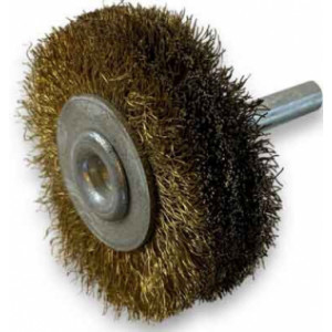 Brosse circulaire sur tige 3 rangs Laiton - Diamètres corps : de 50 à 125 mm