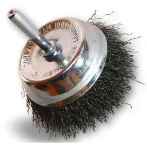 Brosse coupe sur tige en acier - Diamètres extérieurs corps : 50 et 75 mm