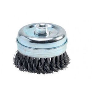 Brosse forme coupe mèche torsadées avec alésage - Diamètres corps : de 65 à 120 mm