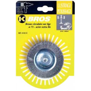 Brosse laiton tendre - Diamètre : de 50 à 100 mm