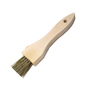 Brosse pinceau métallique plat - Manche bois