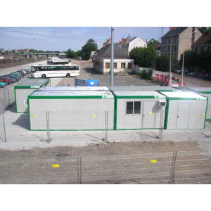 Bungalow de chantier transportable - Transportable - Juxtaposable - Superposable