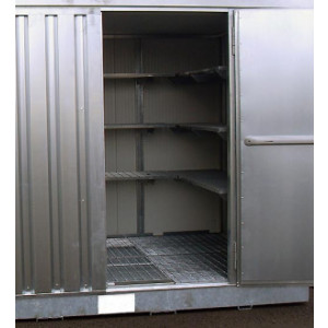 Bungalow DMS avec isolation - Bac de rétention intégré : 374 litres