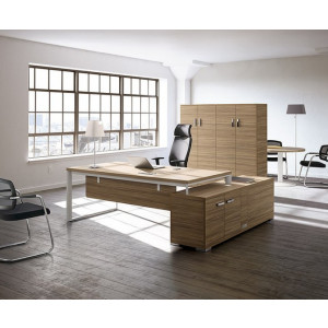 Bureau de direction stratifié bois - L 200 X 100