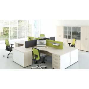 Bureau de travail opératif ergonomique - Individuel ou open space