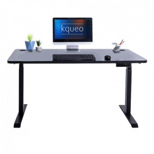 Bureau électrique assis debout 2 moteurs DYNAMIC 160x80cm - bureau assis debout réglable en hauteur Avec plateau 160 x 80 cm - Hauteur de 66 à 130 cm