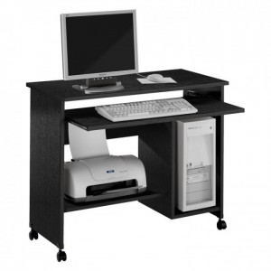 Bureau informatique mobile - Dimensions hors tout : H 76 x L 92 x P 45 cm