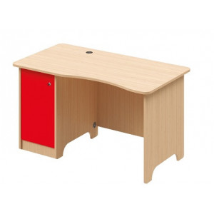 Bureau informatique simple pour crèche - L:800 mm; H:519 mm; P:500 mm