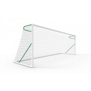 But de football transportable 8 joueurs - 8 ou 11 joueurs - Dimensions : 5 x 2 - 6 x 2,1 ou 7,32 x 2,44 m - Aluminium plastifié
