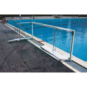 But de water-polo flottant rabattable - Cage de water-polo aluminium 80 x 40 mm