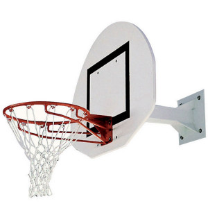 But mini basket fixation murale - Hauteur fixe : 2,60 ou 3,05 m – Déport : 0,60 m -Fixation murale