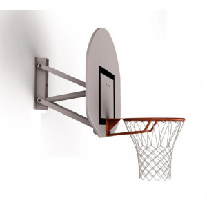 But de basket mural demi lune - Intérieur - Déport : 0,6 m - Pour entrainement 