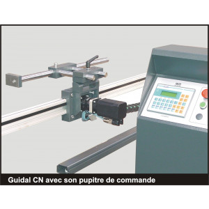 Butée numérique amenage Guidal à commande numérique - Précision : ± 0,1 mm pour un mètre - Résolution : 0,1 mm