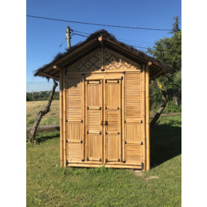 Cabane en bambou pour jardin - Dimension : 2 m x 2 m