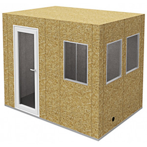 Cabine acoustique pour enregistrement - Revêtement extérieur en OSB