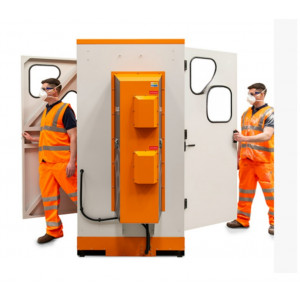 https://www.techni-contact.site/ressources/images/produits/merchandising/cabine-de-depoussierage-11728821-1.jpg - Volume d’air propre et filtré (98,5 m³/h) - Basse pression <200 mBar