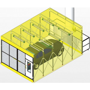 Cabine de peinture mobile versatile - Économie d'énergie-100% personnalisable