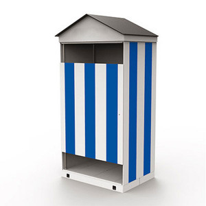 Cabine de plage - Dimensions (H x l x P) : 250 x 120 x 94 cm