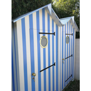 https://www.techni-contact.site/ressources/images/produits/merchandising/cabine-de-plage-ou-de-jardin-double-41441855-1.jpg -  Cabine de plage vestiaire - Local technique de piscine - cabane de jardin stockage.