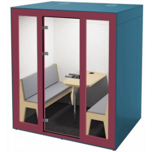 Cabine acoustique bureau - 4 places