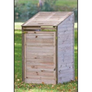 Cache conteneur en bois - Dimensions : l70cm x P85cm x H135cm