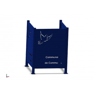 Cache conteneur modulable - Dimensions standards : 1 m x 1 m 40 (h)