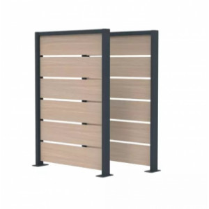 https://www.techni-contact.site/ressources/images/produits/merchandising/cache-conteneur-poubelle-en-chene-clair-hpl-73751394-1.jpg - Composition : 2 panneaux latéraux - Vendu en lot de 2