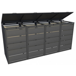 https://www.techni-contact.site/ressources/images/produits/merchandising/cache-poubelle-exterieur-abri-poubelle-73753697-1.jpg - Cache-poubelle en acier résistant aux intempéries. Design moderne, facile à installer et à utiliser. Fabriqué en UE.