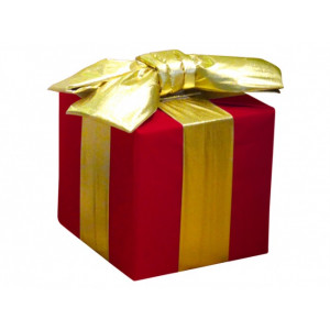 Décoration de Noël paquet cadeau - Dim : 40 x 30 x 30 cm - Usage intérieur