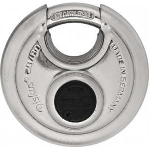 Cadenas circulaire haute sécurité inox double verrouillage - Niveau de sécurité : 9 - Largeur : 70 ou 80 mm - En Acier inoxydable