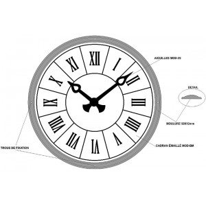 Cadran et aiguille d'édifice - Sur mesure