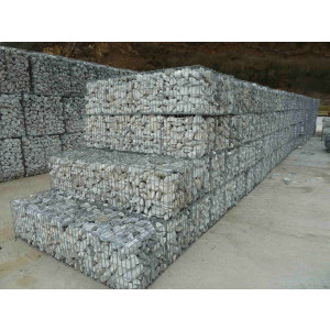 Cage à gabion pré remplie - Densité : 1.7 t/m3 - Granulométrie de 80/120 mm