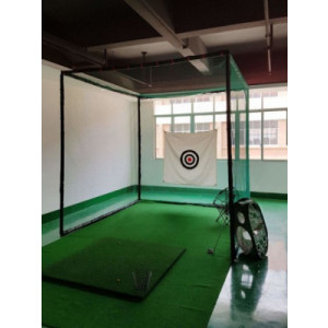 Cage de golf d'entraînement - Cage de golf avec structure et filet - Dimensions: 3x3x3 m